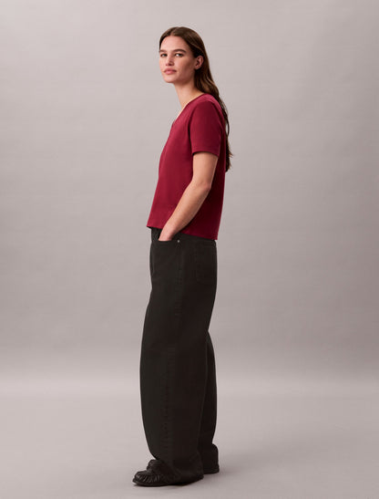 Monogram V-Neck T-Shirt - Calvin Klein Women