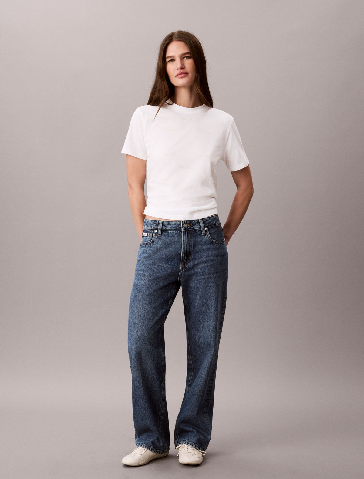 Allover Logo Classic Tee - Calvin Klein Women