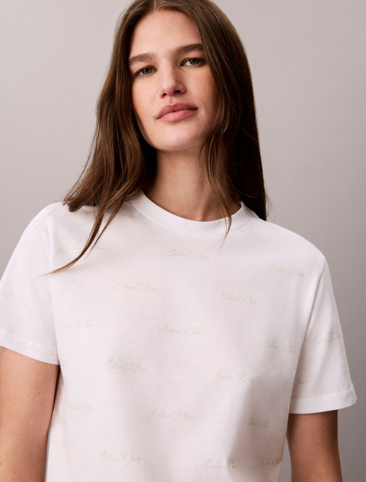 Allover Logo Classic Tee - Calvin Klein Women