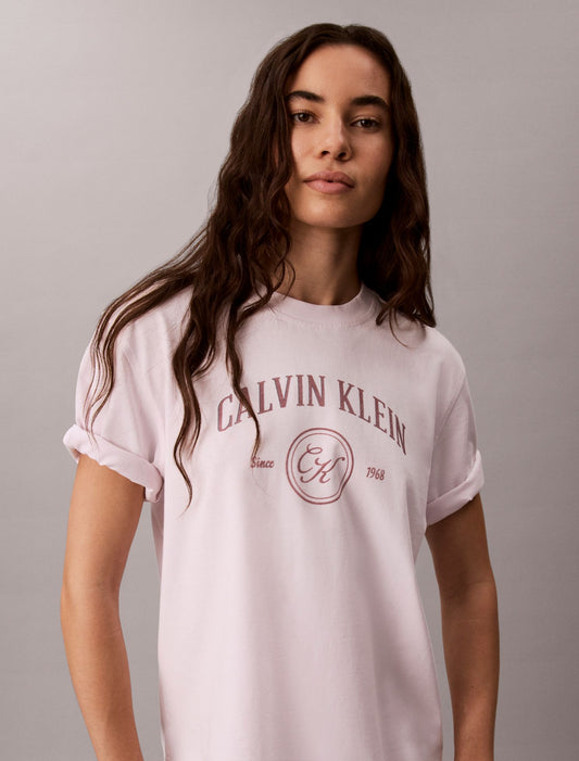 Arch Varsity Logo Graphic Relaxed T-Shirt - Calvin Klein Women