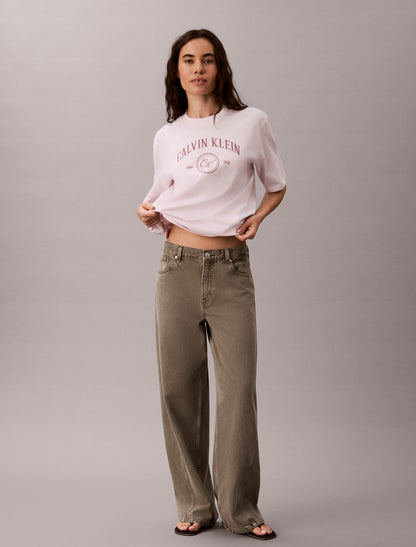 Arch Varsity Logo Graphic Relaxed T-Shirt - Calvin Klein Women