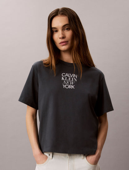 CK NY Photo Graphic Boxy Tee - Calvin Klein Women