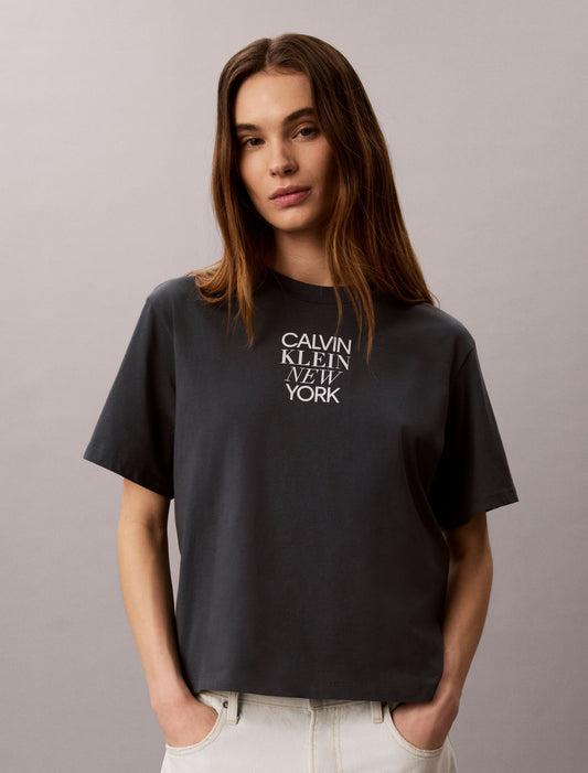 CK NY Photo Graphic Boxy Tee - Calvin Klein Women