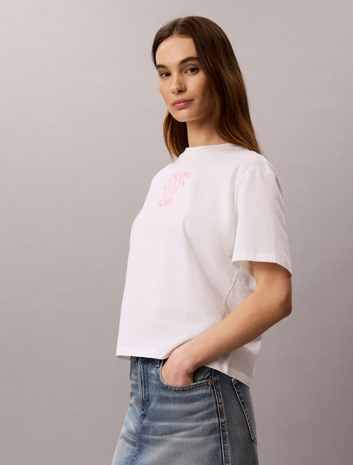 CK NY Photo Graphic Boxy Tee - Calvin Klein Women