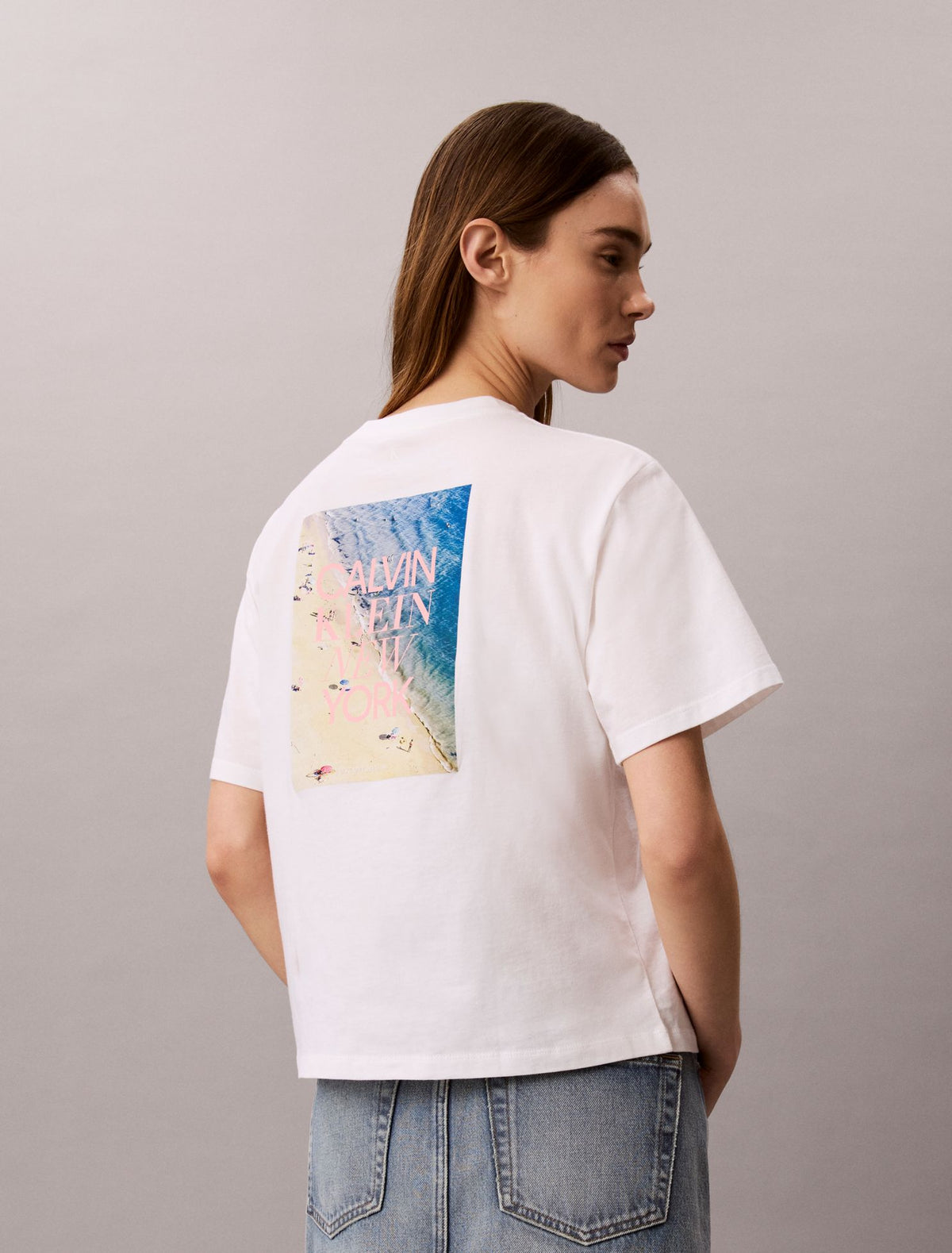 CK NY Photo Graphic Boxy Tee - Calvin Klein Women
