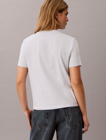 Slim Cityscape Embossed Logo Tee - Calvin Klein Women