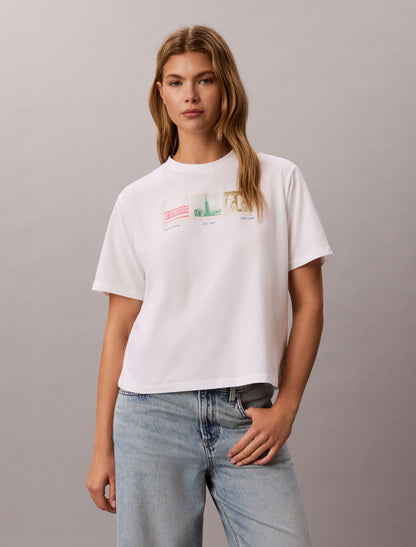 NYC Photostrip Graphic Boxy T-Shirt - Calvin Klein Women