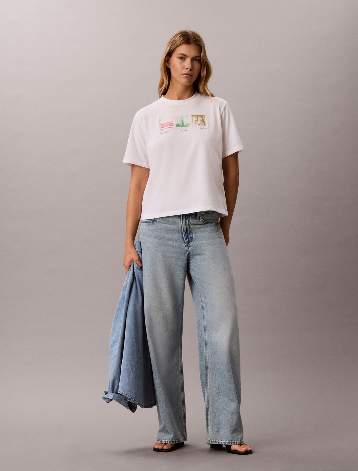 NYC Photostrip Graphic Boxy T-Shirt - Calvin Klein Women