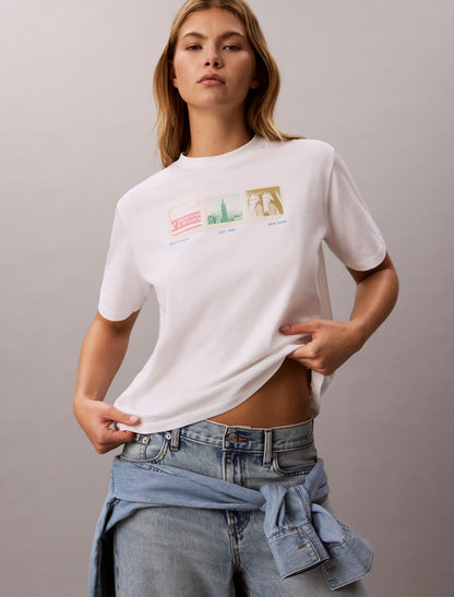 NYC Photostrip Graphic Boxy T-Shirt - Calvin Klein Women