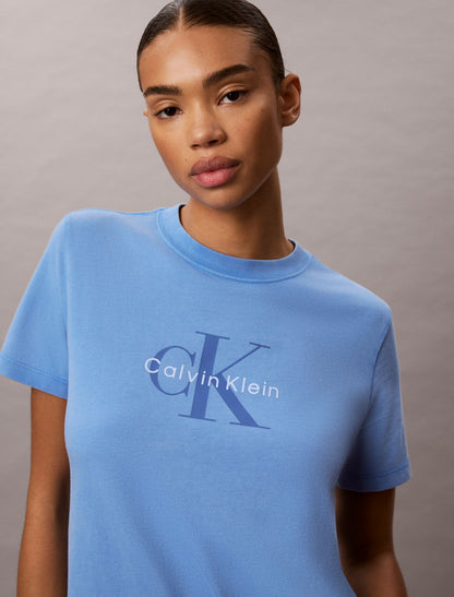 Acid Wash Monologo Tee - Calvin Klein Women
