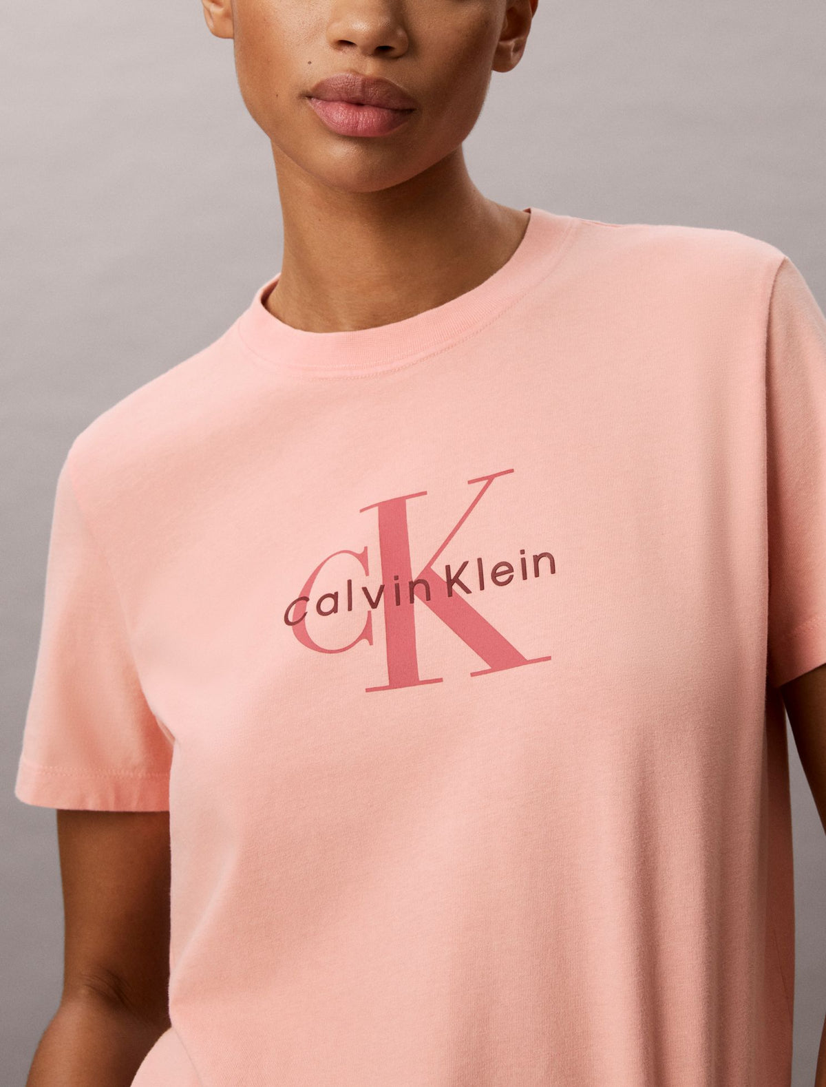 Acid Wash Monologo Tee - Calvin Klein Women