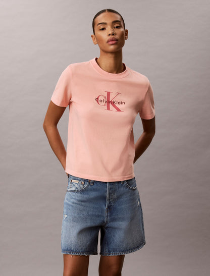 Acid Wash Monologo Tee - Calvin Klein Women