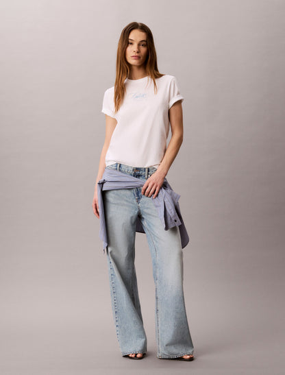 Calvin Script Logo Classic Tee - Calvin Klein Women