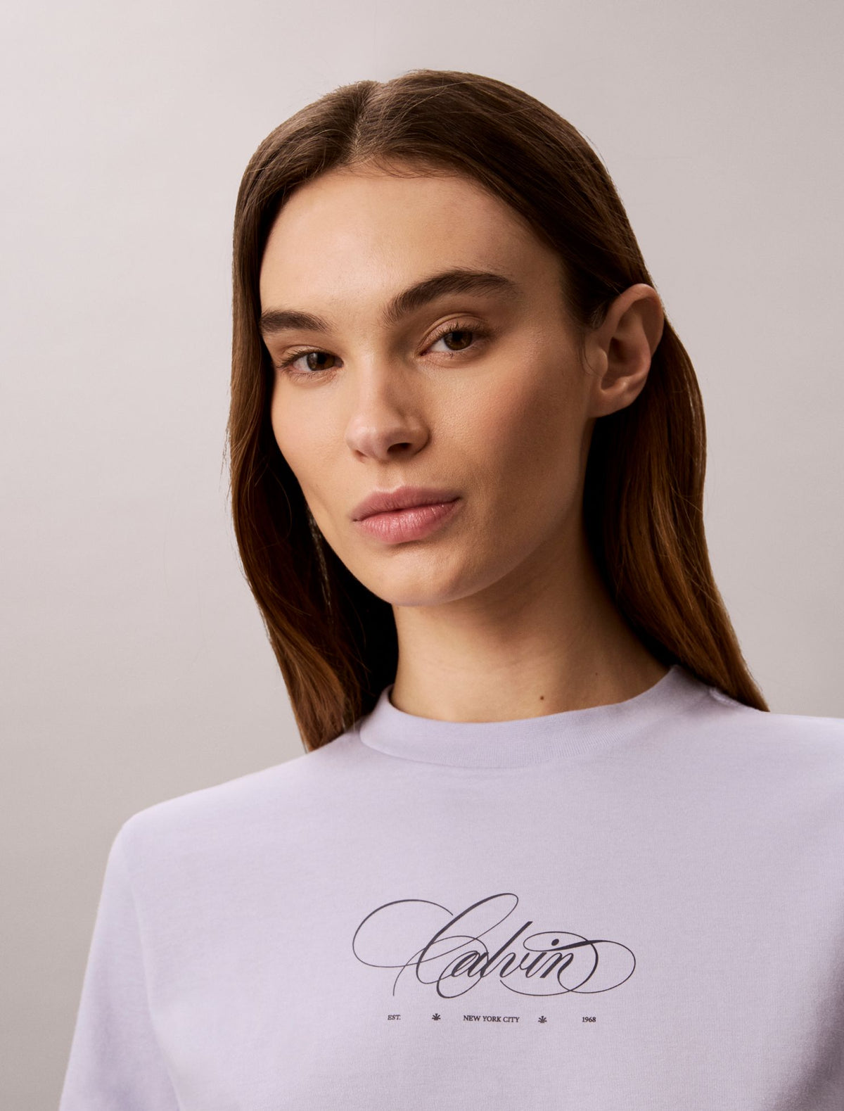Calvin Script Logo Classic Tee - Calvin Klein Women