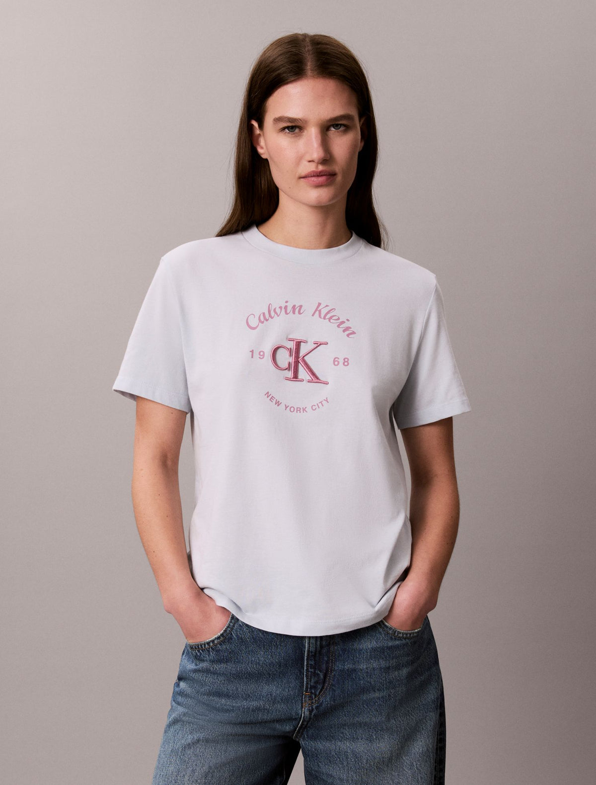Varsity Crest Logo Tee - Calvin Klein Women