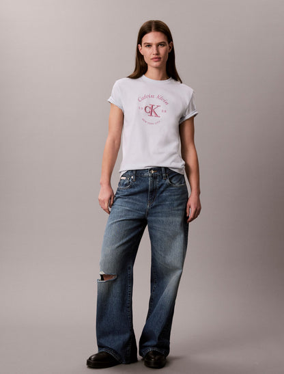 Varsity Crest Logo Tee - Calvin Klein Women