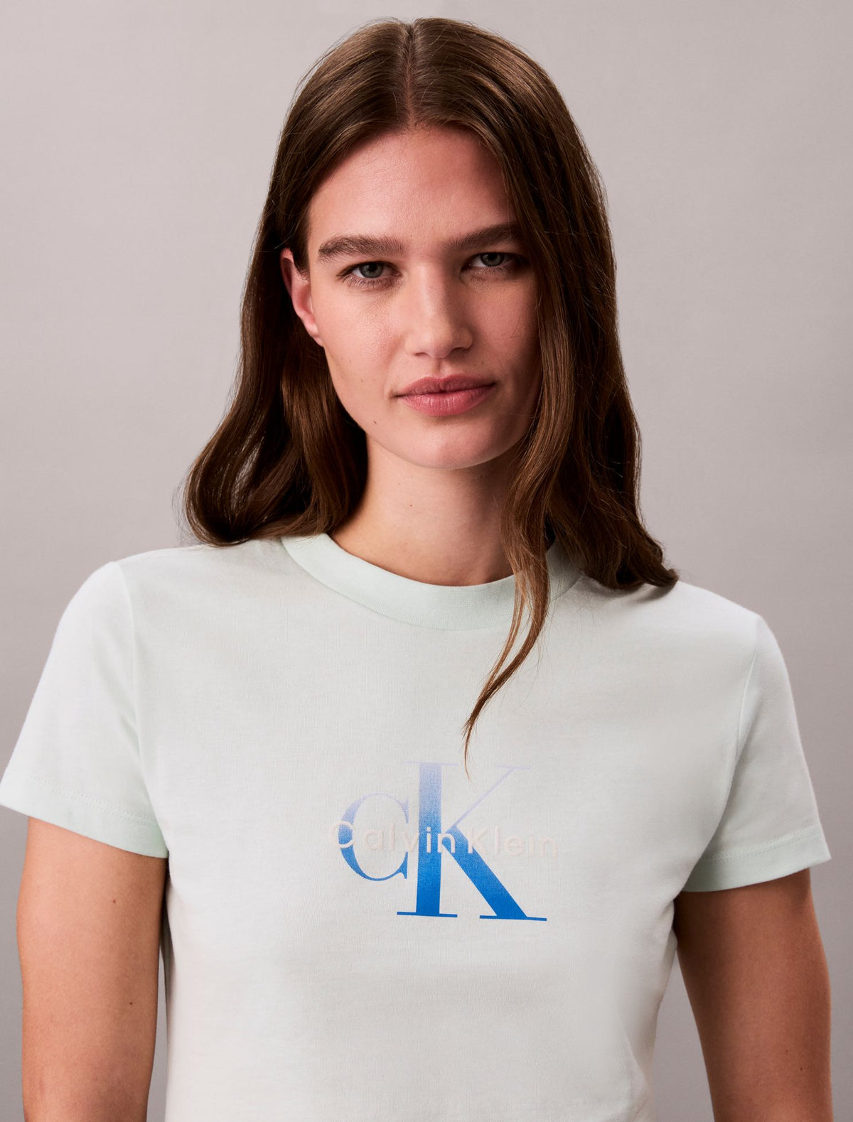 Slim Gradient Monologo Tee - Calvin Klein Women