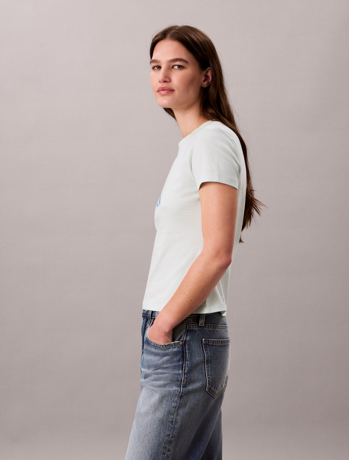 Slim Gradient Monologo Tee - Calvin Klein Women