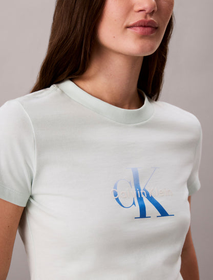 Slim Gradient Monologo Tee - Calvin Klein Women