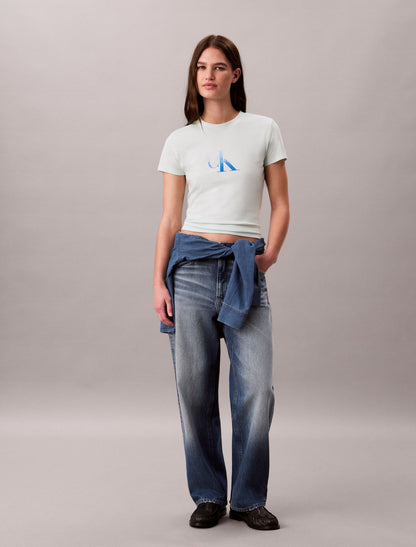 Slim Gradient Monologo Tee - Calvin Klein Women