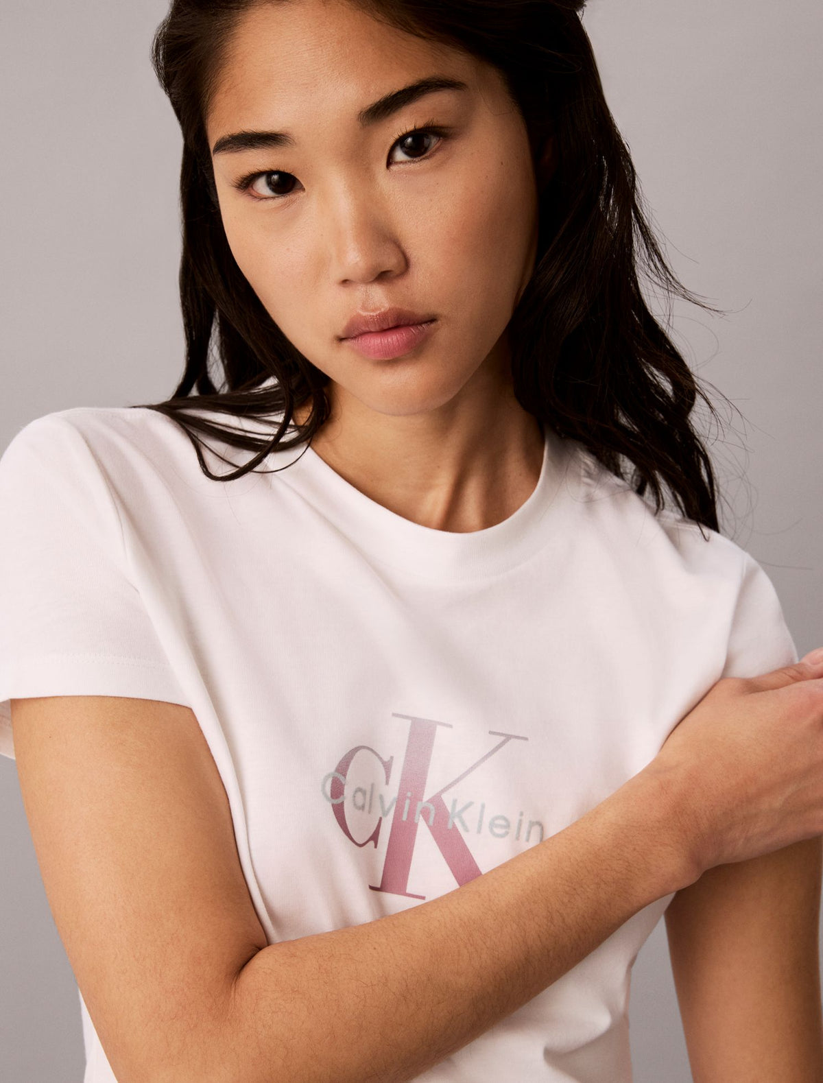 Slim Gradient Monologo Tee - Calvin Klein Women