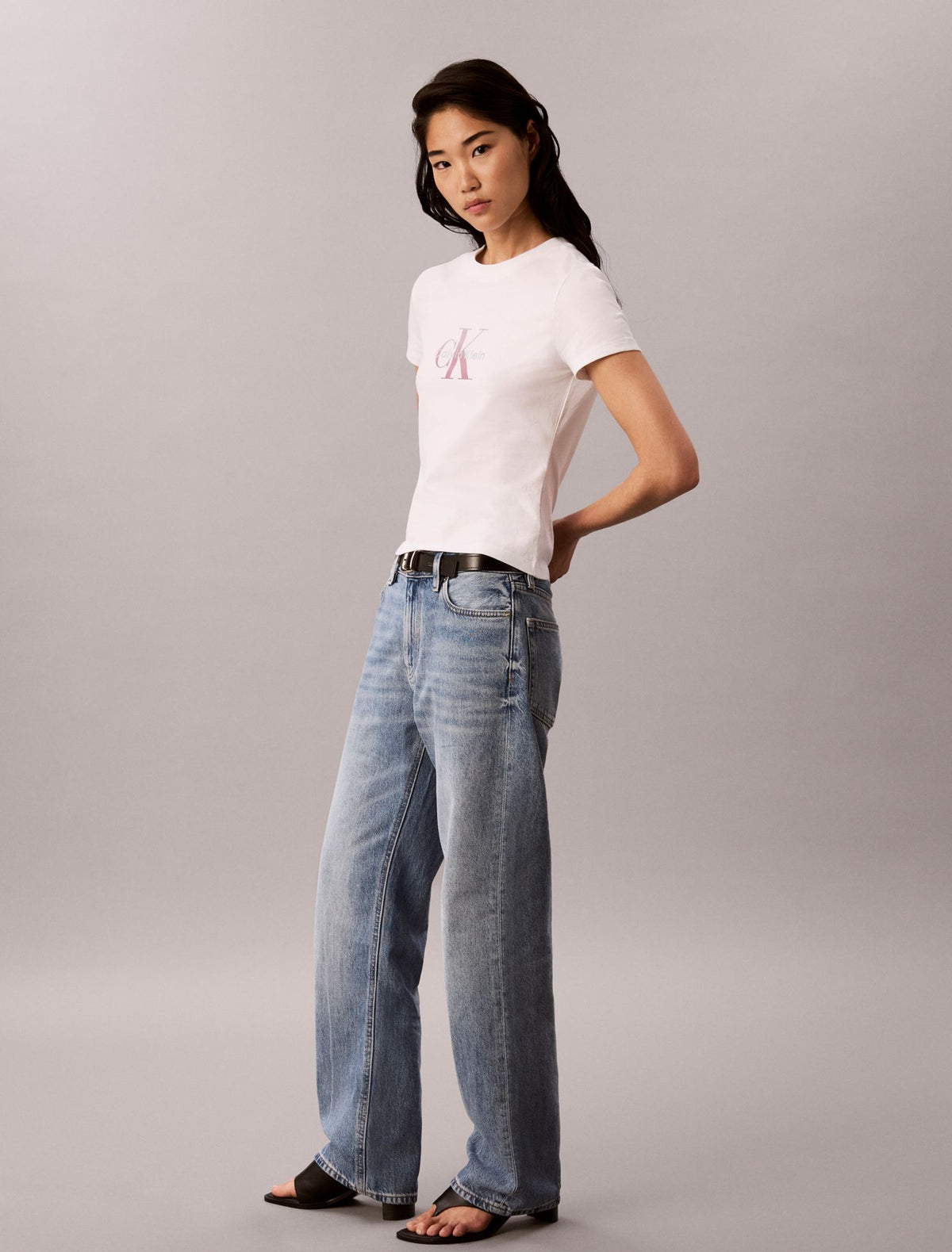Slim Gradient Monologo Tee - Calvin Klein Women