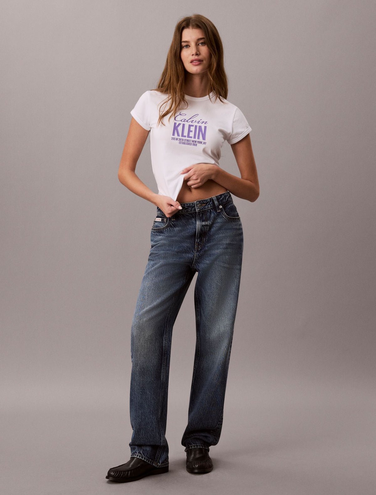 Slim Bold Logo Tee - Calvin Klein Women