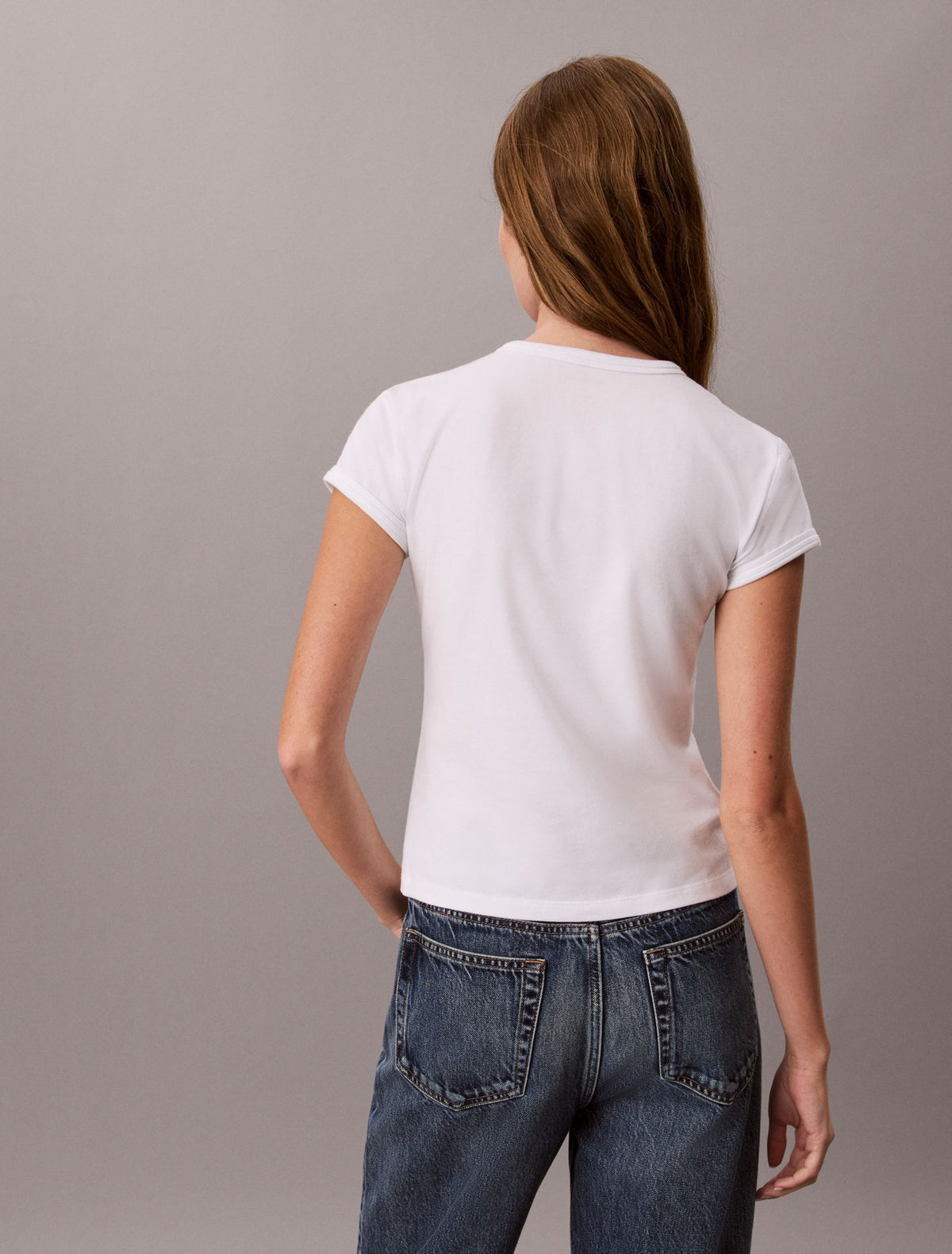 Slim Bold Logo Tee - Calvin Klein Women
