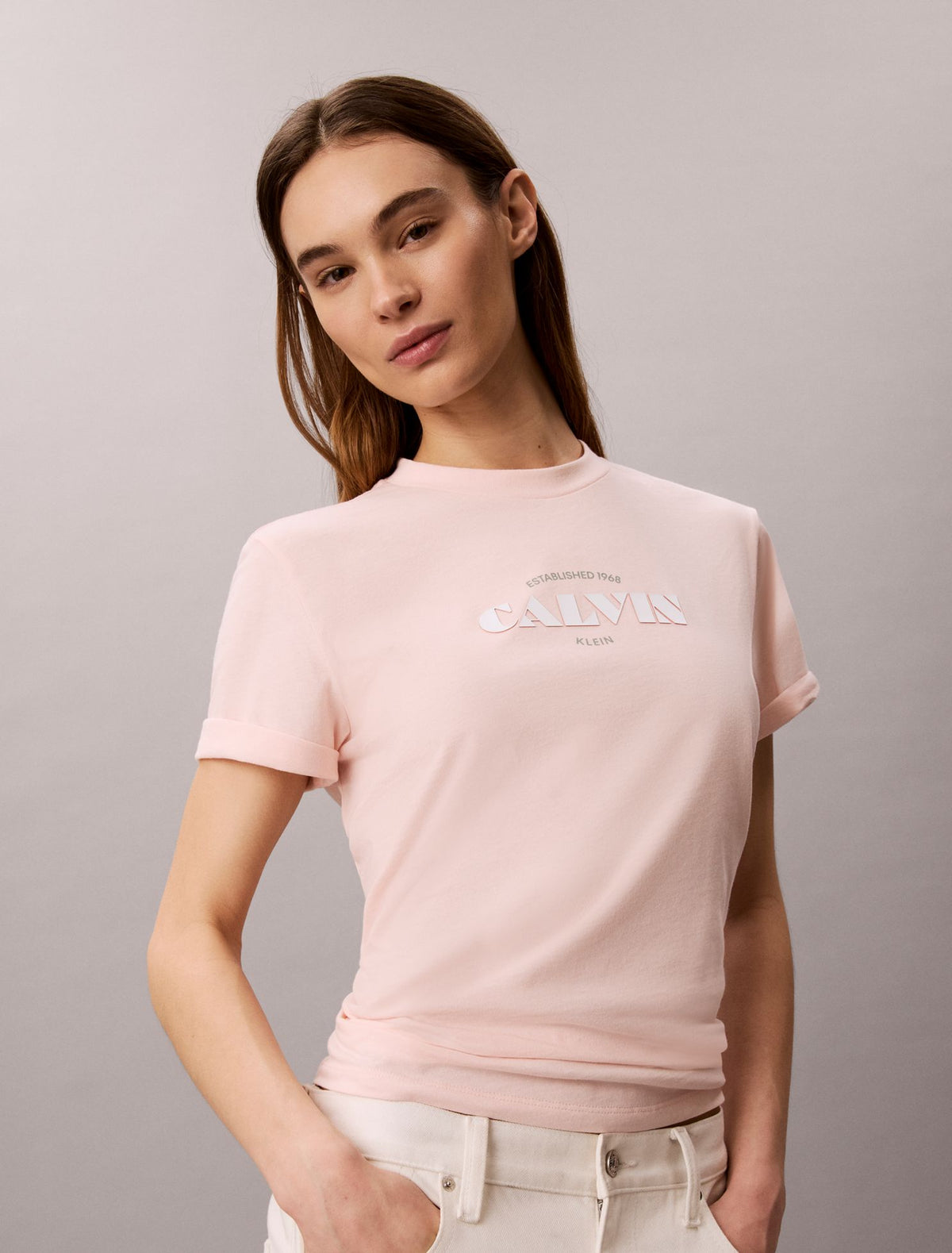 Bold Logo Graphic Classic T-Shirt - Calvin Klein Women