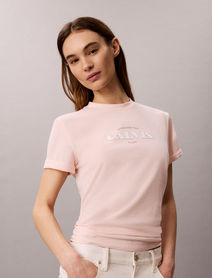 Bold Logo Graphic Classic T-Shirt - Calvin Klein Women