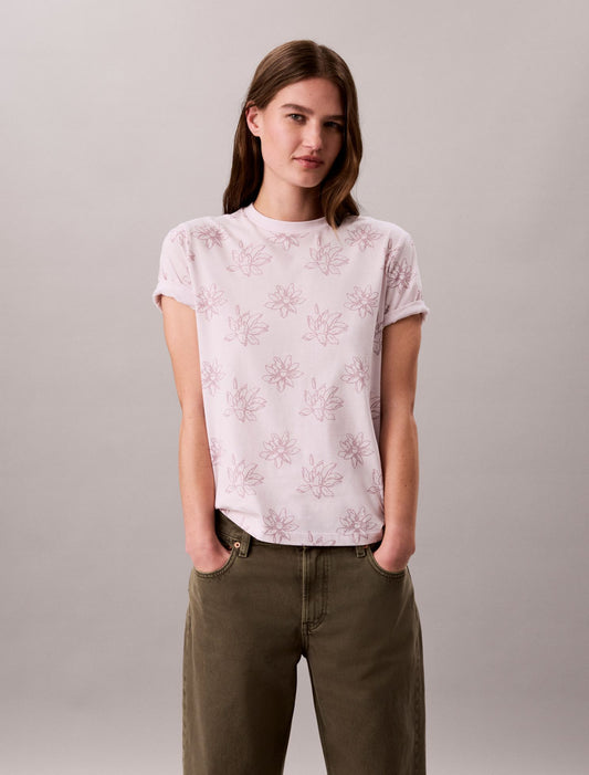 Allover Floral Tee - Calvin Klein Women