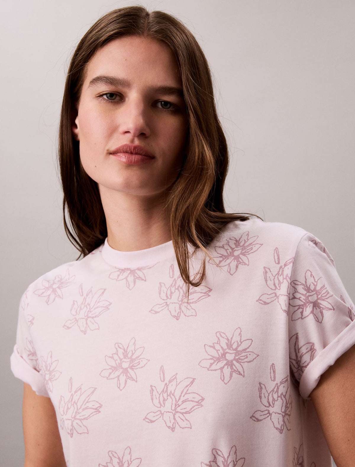 Allover Floral Tee - Calvin Klein Women