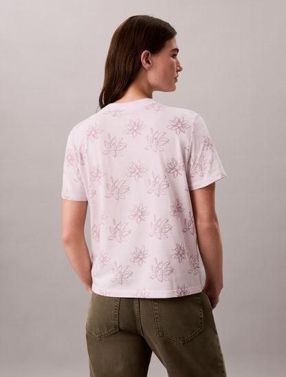 Allover Floral Tee - Calvin Klein Women