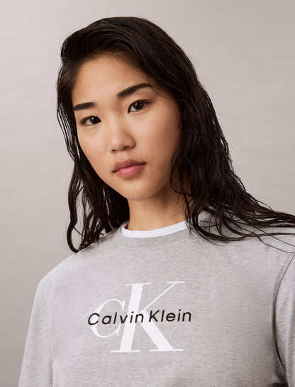 Monologo Cropped Drawstring Tee - Calvin Klein Women