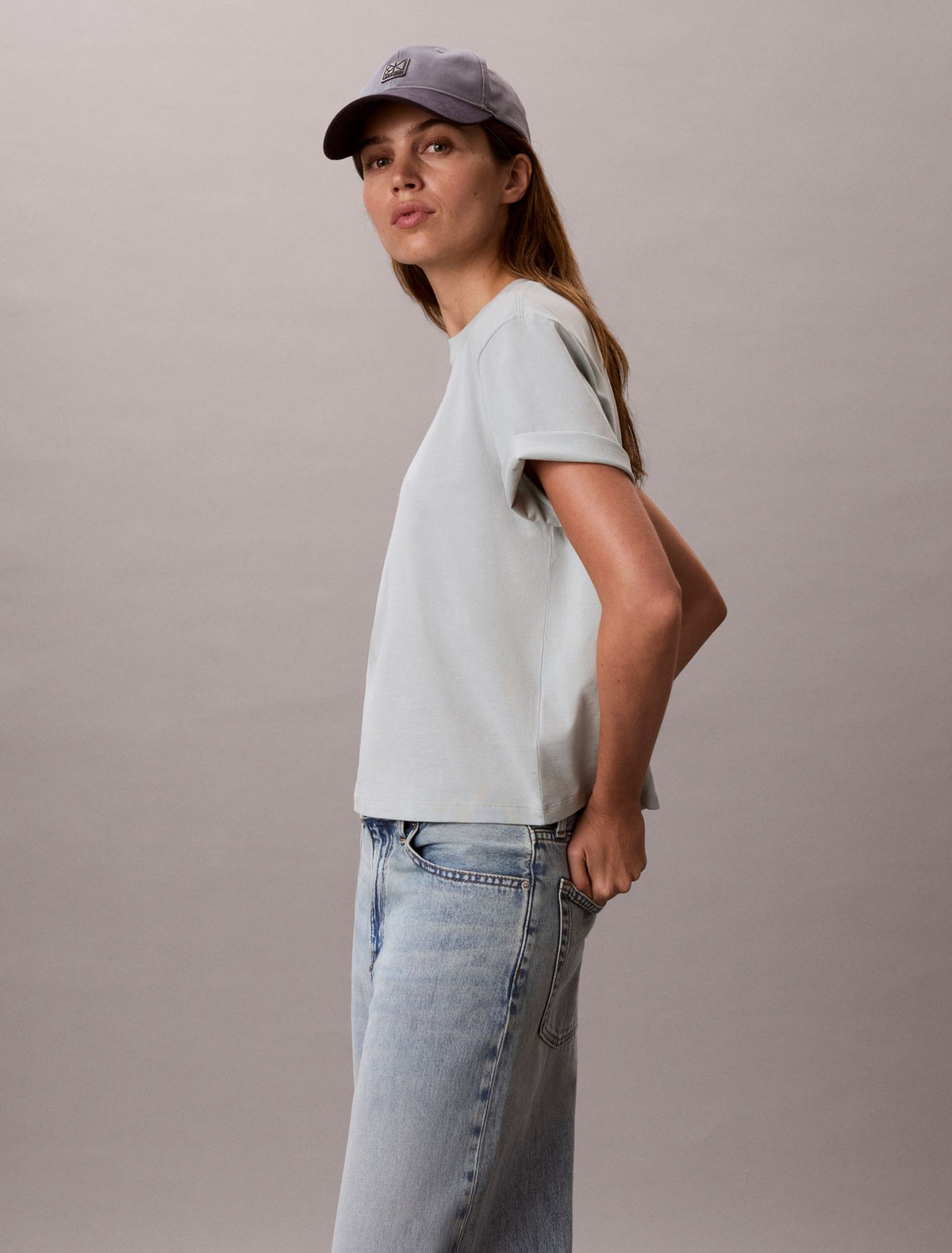 Floral Logo Graphic Boxy T-Shirt - Calvin Klein Women