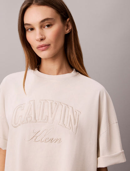 Boxy Applique Logo Tee - Calvin Klein Women