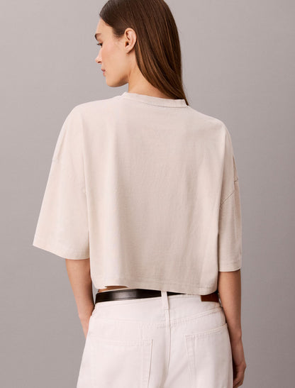 Boxy Applique Logo Tee - Calvin Klein Women
