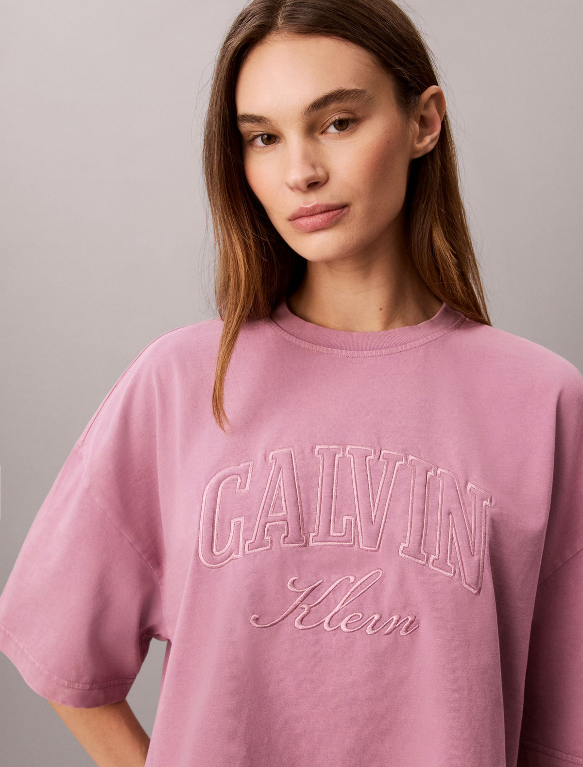 Boxy Applique Logo Tee - Calvin Klein Women