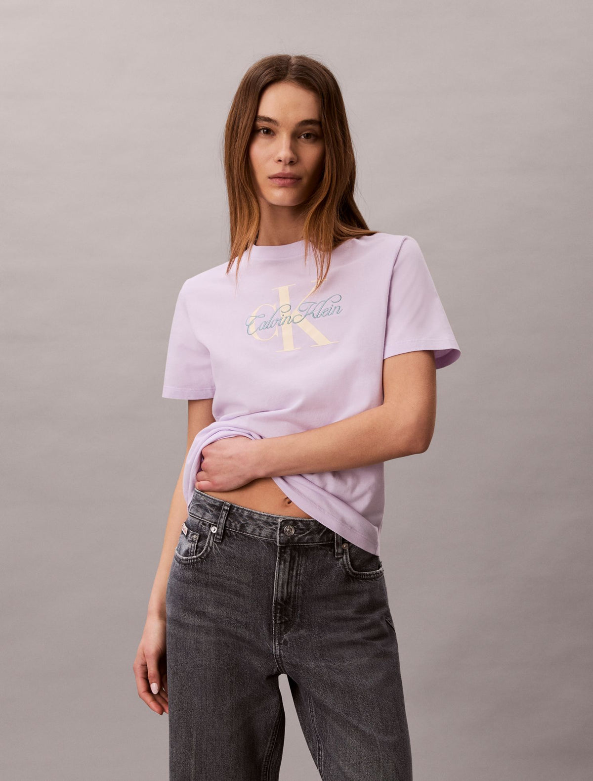 Script Monologo Graphic Classic T-Shirt - Calvin Klein Women
