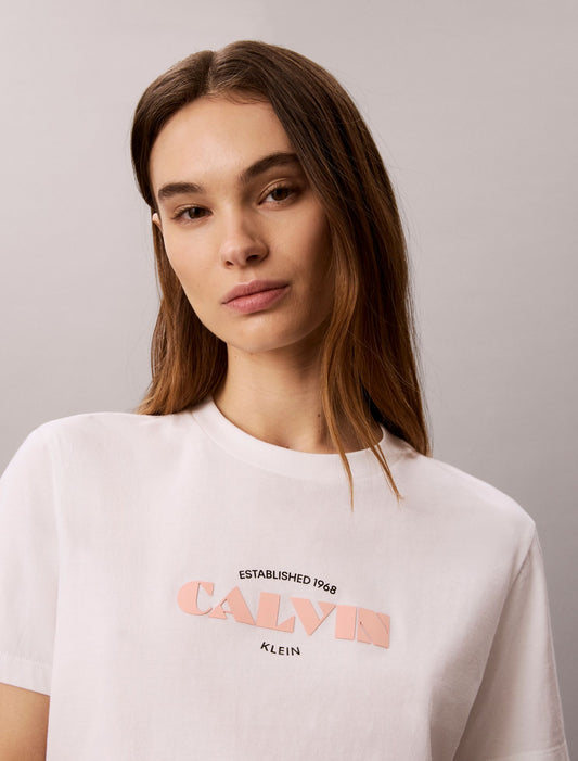 Bold Logo Graphic Classic T-Shirt - Calvin Klein Women