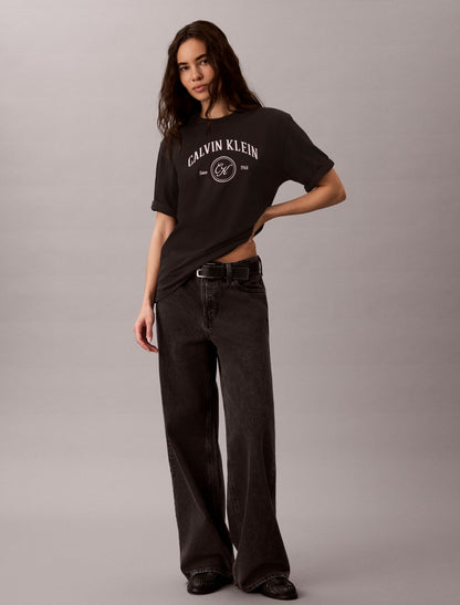 Arch Varsity Logo Graphic Relaxed T-Shirt - Calvin Klein Women
