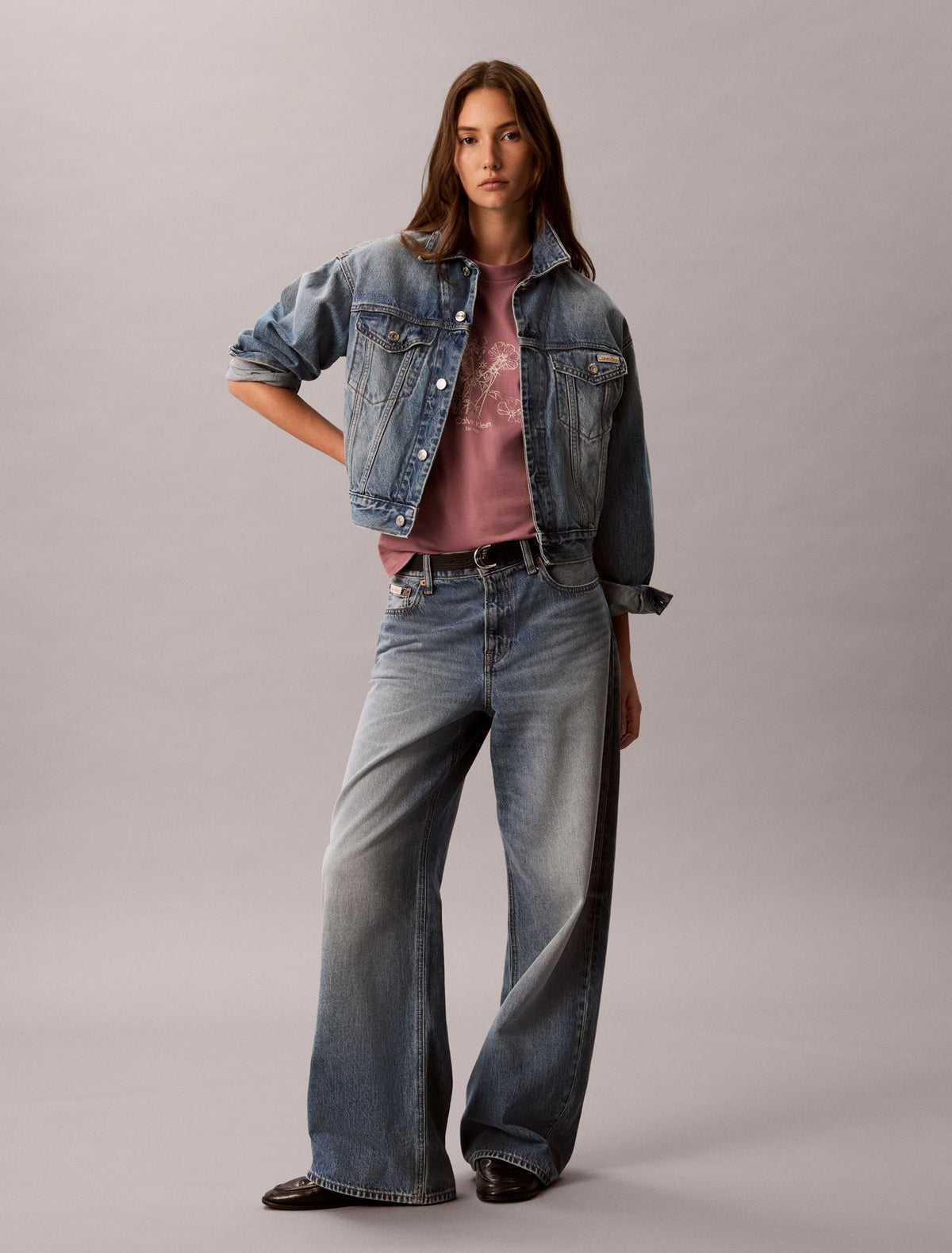 Flower Print Boxy Tee - Calvin Klein Women