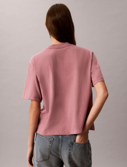 Flower Print Boxy Tee - Calvin Klein Women