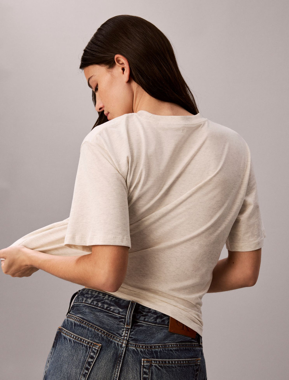 Flower Print Boxy Tee - Calvin Klein Women