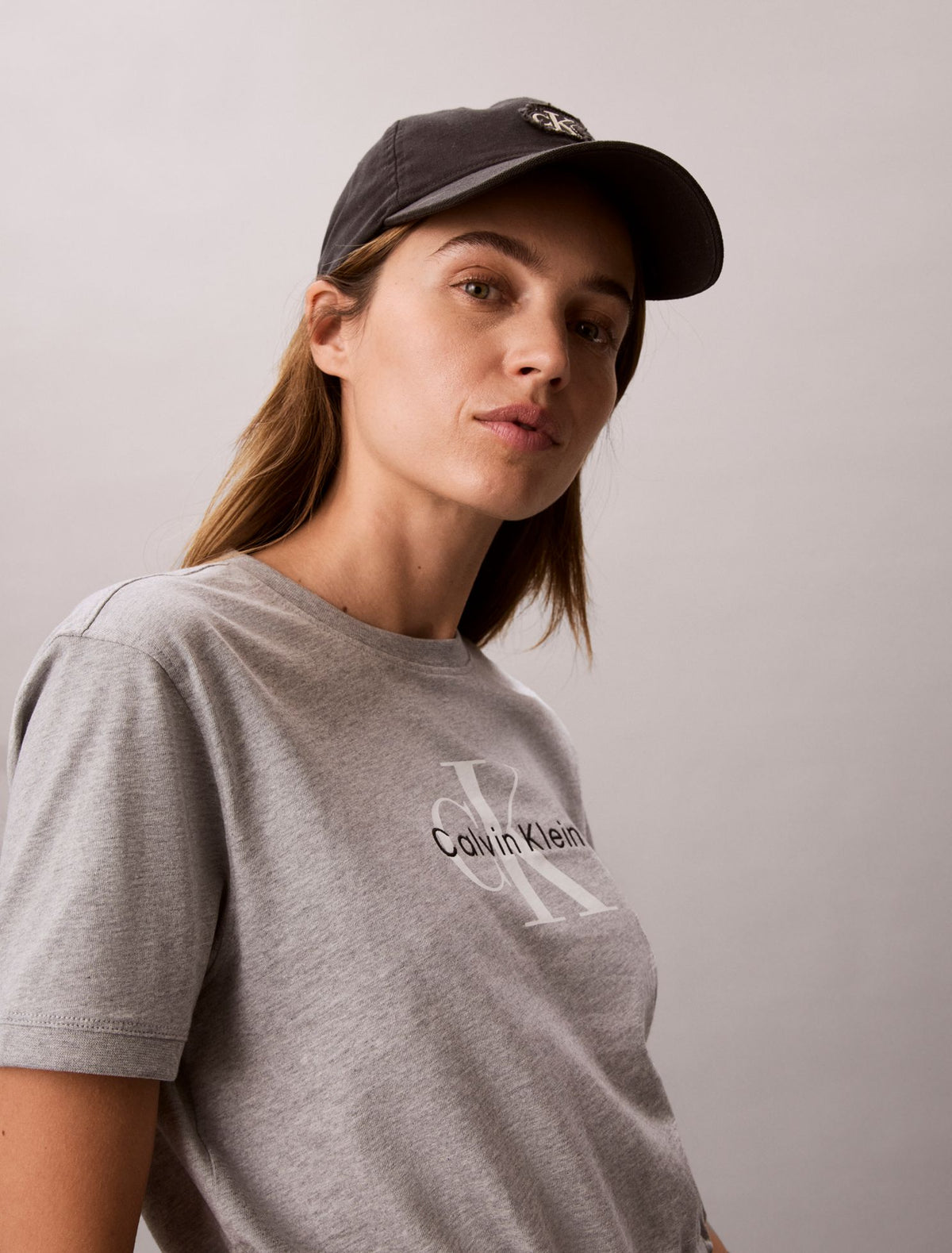 Monologo Cropped T-Shirt - Calvin Klein Women