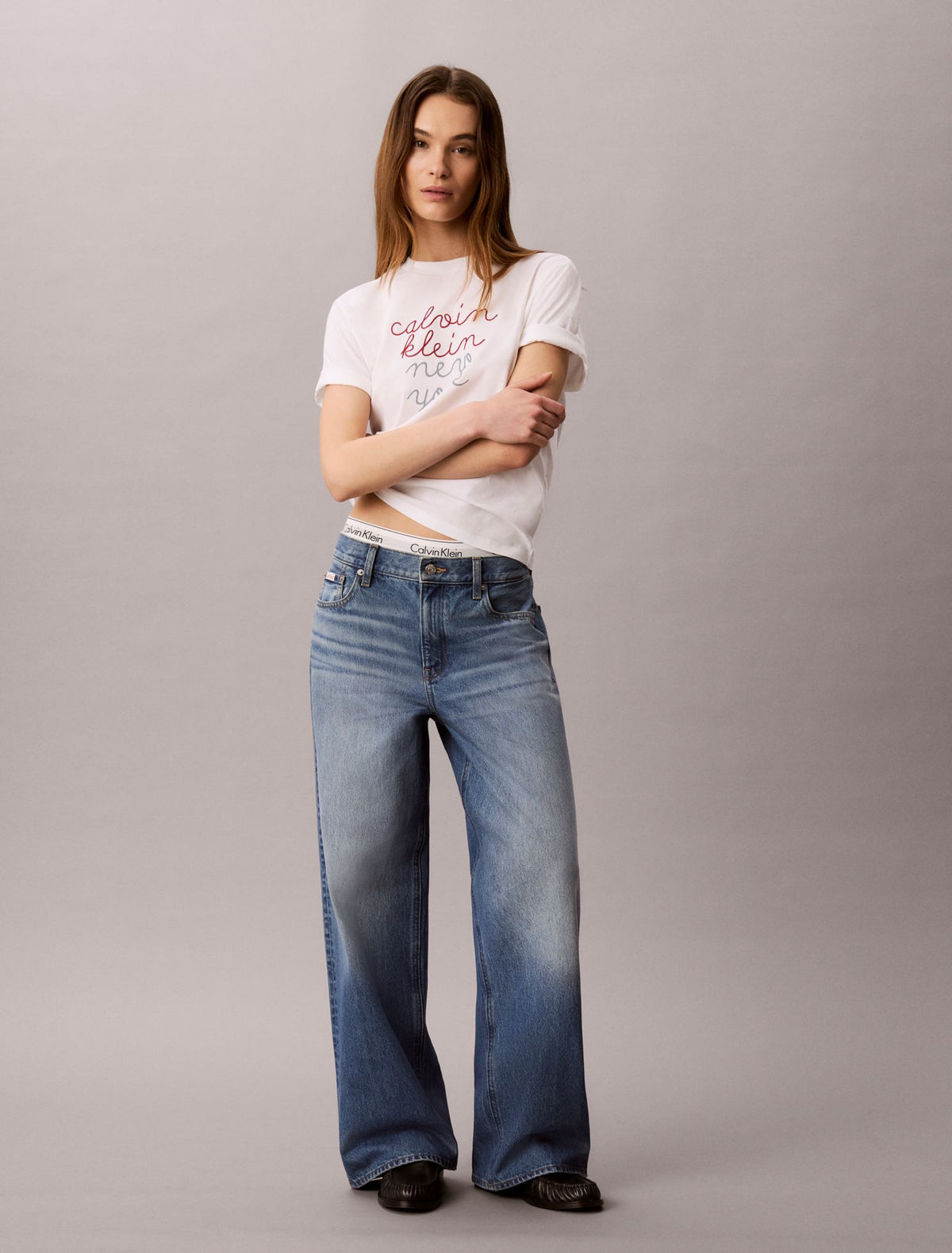 Boxy CK NY Graphic Tee - Calvin Klein Women