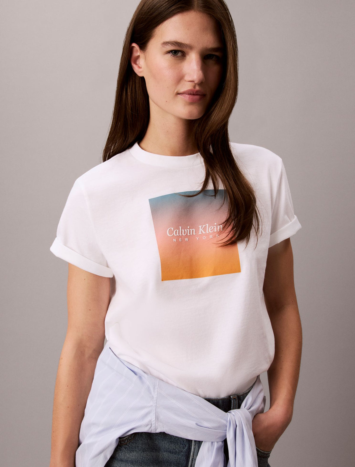 Sunset Graphic Classic Tee - Calvin Klein Women
