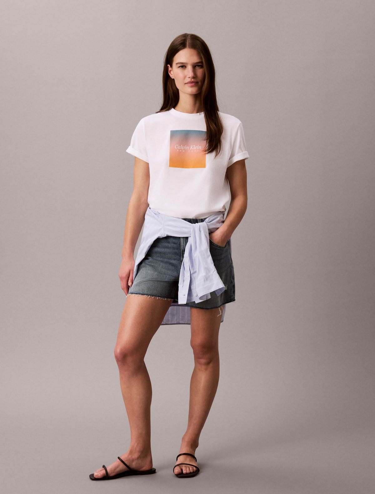 Sunset Graphic Classic Tee - Calvin Klein Women