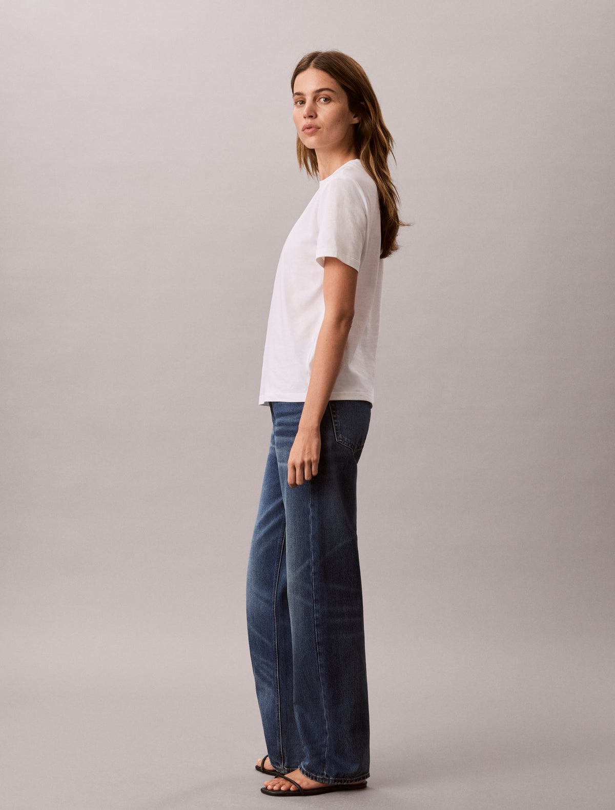 Outline Calvin Klein Logo Graphic Tee - Calvin Klein Women