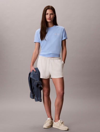 Cursive Calvin Klein Graphic Boxy Tee - Calvin Klein Women